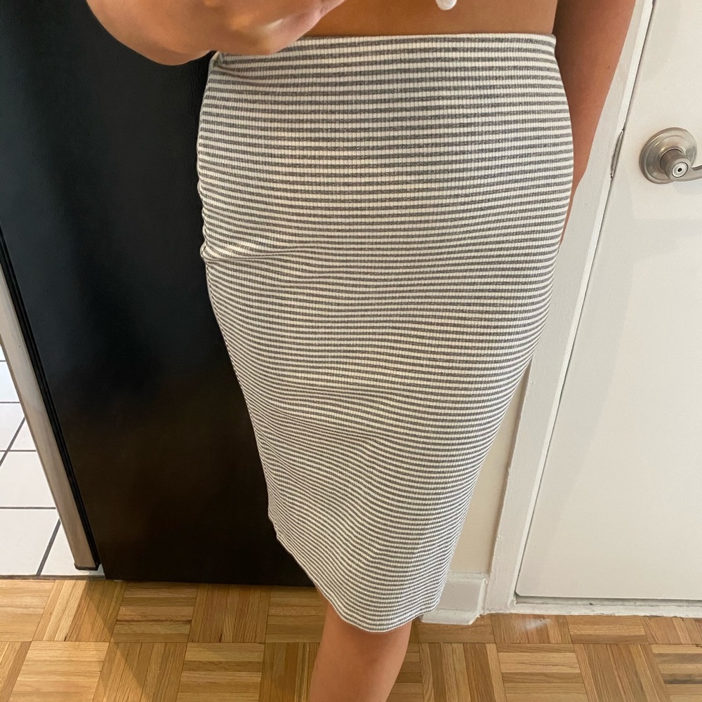 Nordstrom Bobeau: Striped Midi Skirt